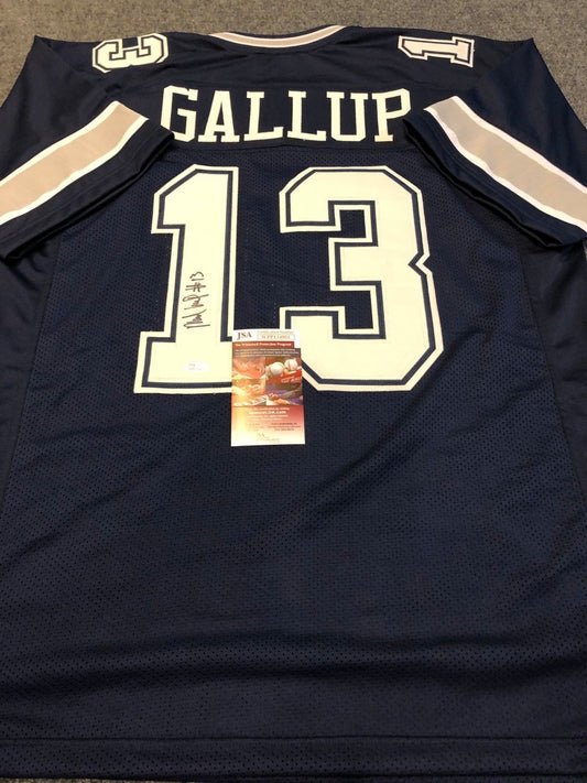 Dallas Cowboys Michael Gallup Autographed Signed Jersey Jsa  Coa
