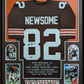 Framed Cleveland Browns Ozzie Newsome Autographed Signed Stat Jersey Bas Holo