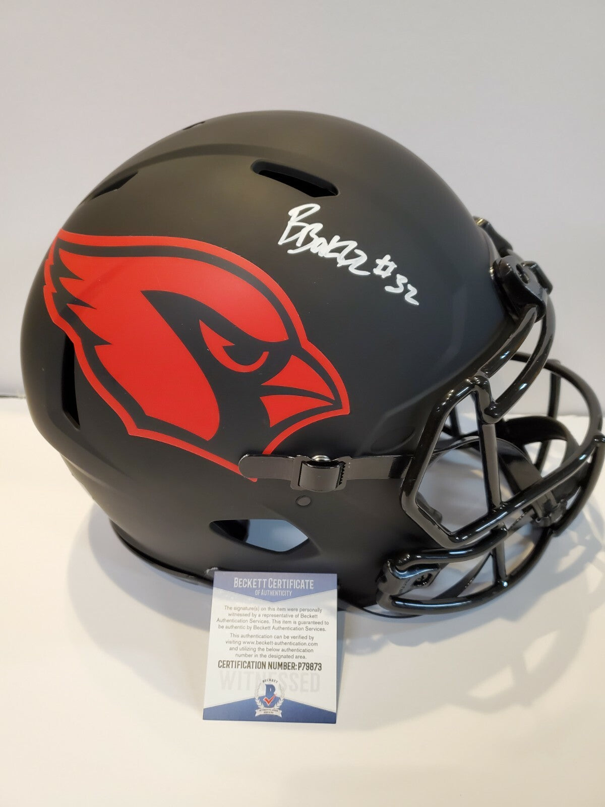 Budda Baker Signed Arizona Cardinals Full Size Eclipse Authenic Helmet Bas Coa