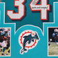 Framed Miami Dolphins Ricky Williams Autographed Signed Inscribed Jersey Jsa Coa