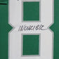 Framed Philadelphia Eagles Vince Papale Autographed Inscribed Jersey Jsa Coa