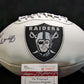 Oakland Raiders Fred Biletnikoff Autographed Signed Logo Football Jsa Coa
