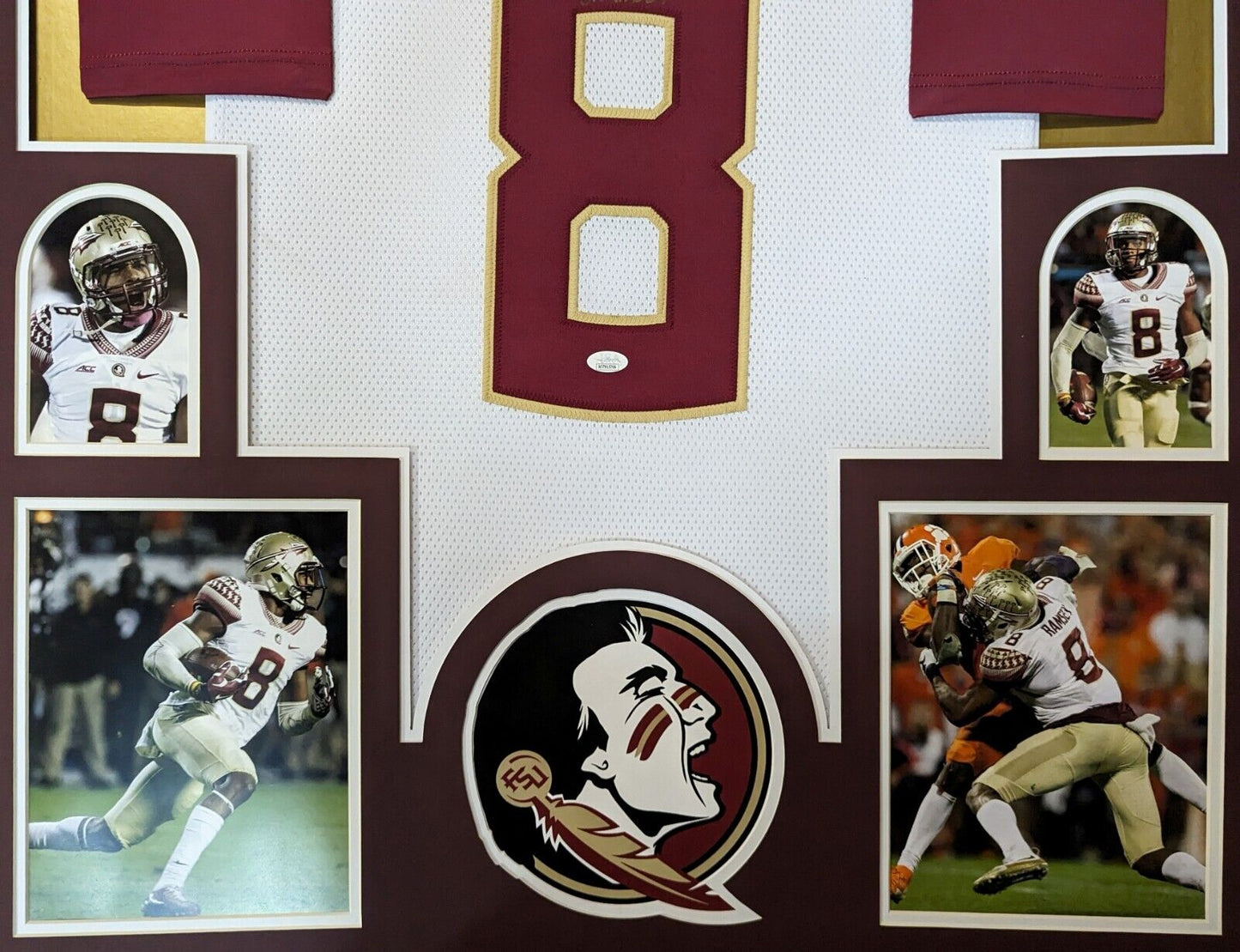 MVP Authentics Framed Florida State Seminoles Jalen Ramsey Autographed Jersey Jsa Coa 540 sports jersey framing , jersey framing
