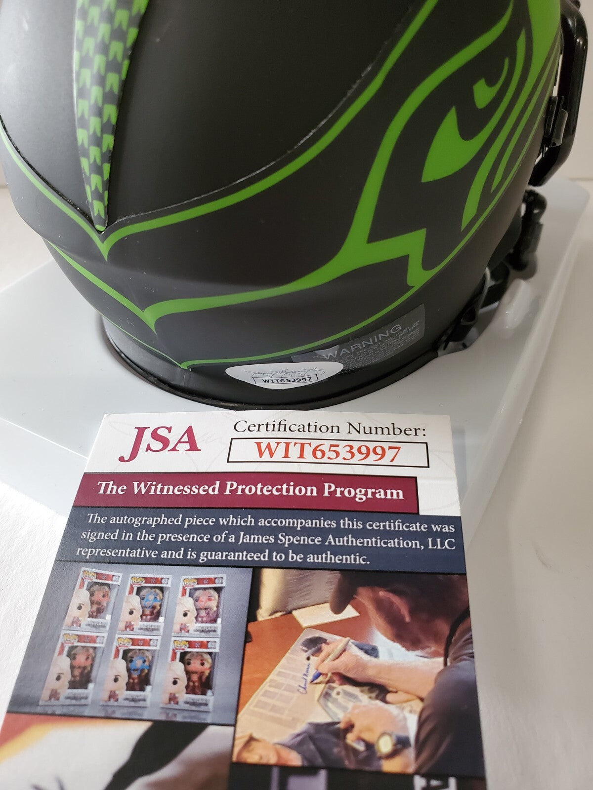 Seattle Seahawks Bobby Engram Signed Eclipse Mini Helmet Jsa Coa
