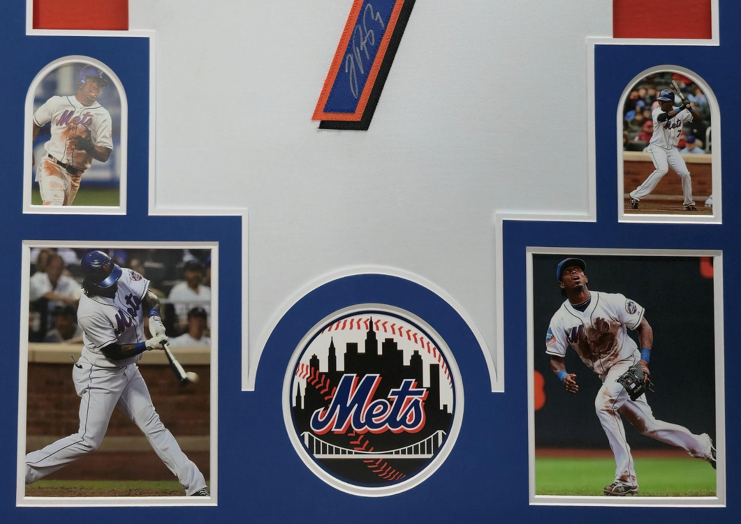 Framed New York Mets Jose Reyes Autographed Signed Jersey Jsa Coa