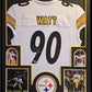 Framed Pittsburgh Steelers Tj Watt Autographed Signed Jersey Beckett Holo