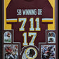 Framed Washington Sb Winning Qb's Autographed Signed Inscribed Jersey Jsa Coa