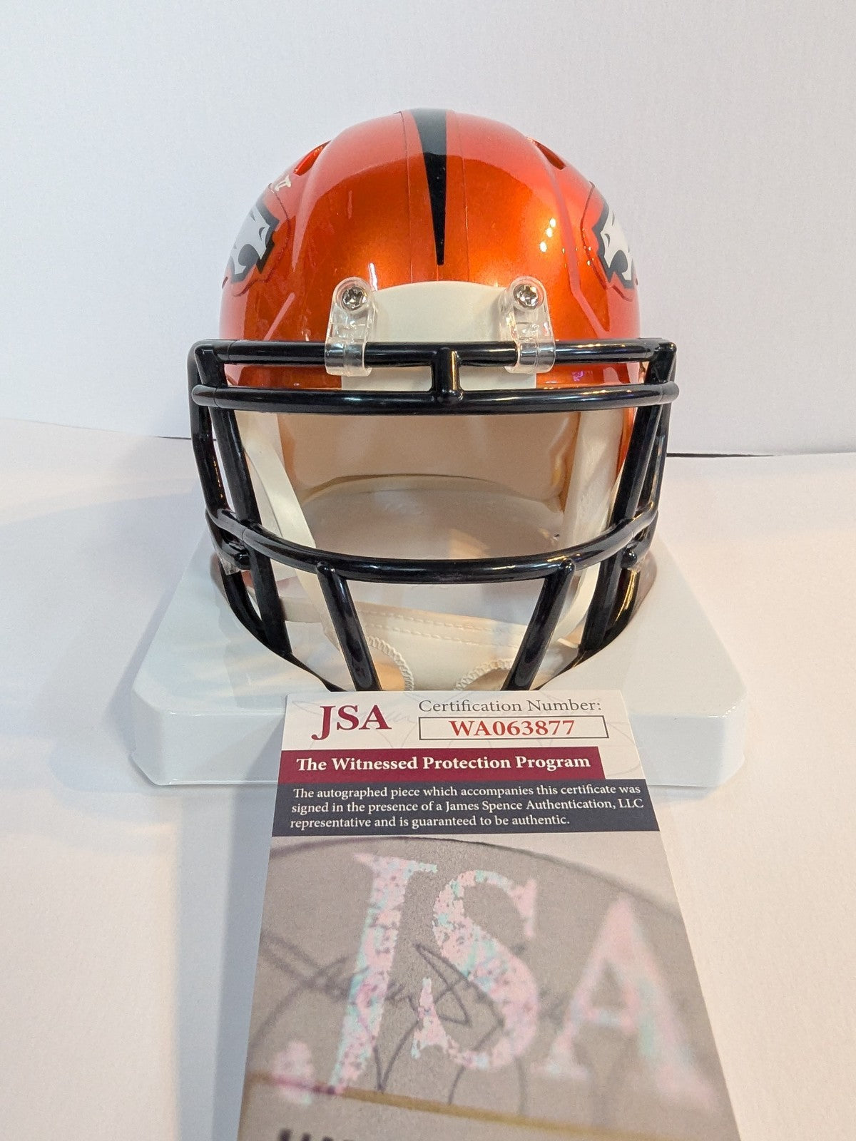 Denver Broncos Patrick Surtain Ii Signed Flash Mini Helmet Jsa Coa