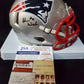 New England Patriots Shaun Wade Autographed Signed Speed Mini Helmet Jsa Coa