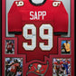 Framed Tampa Bay Buccaneers Warren Sapp Autographed Signed Jersey Beckett Holo