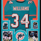 Framed Miami Dolphins Ricky Williams Autographed Signed Inscribed Jersey Jsa Coa