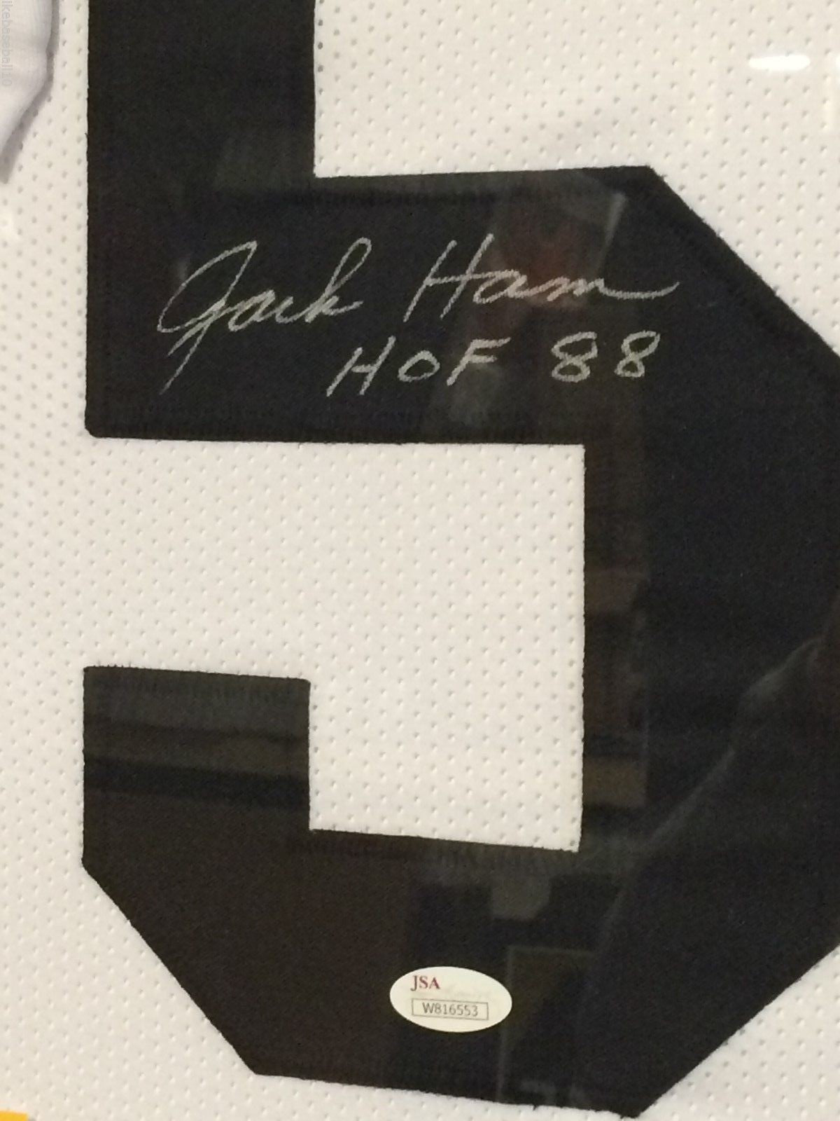 Framed Jack Ham Autographed Signed Insc Pittsburgh Steelers Stat Jersey Jsa Coa