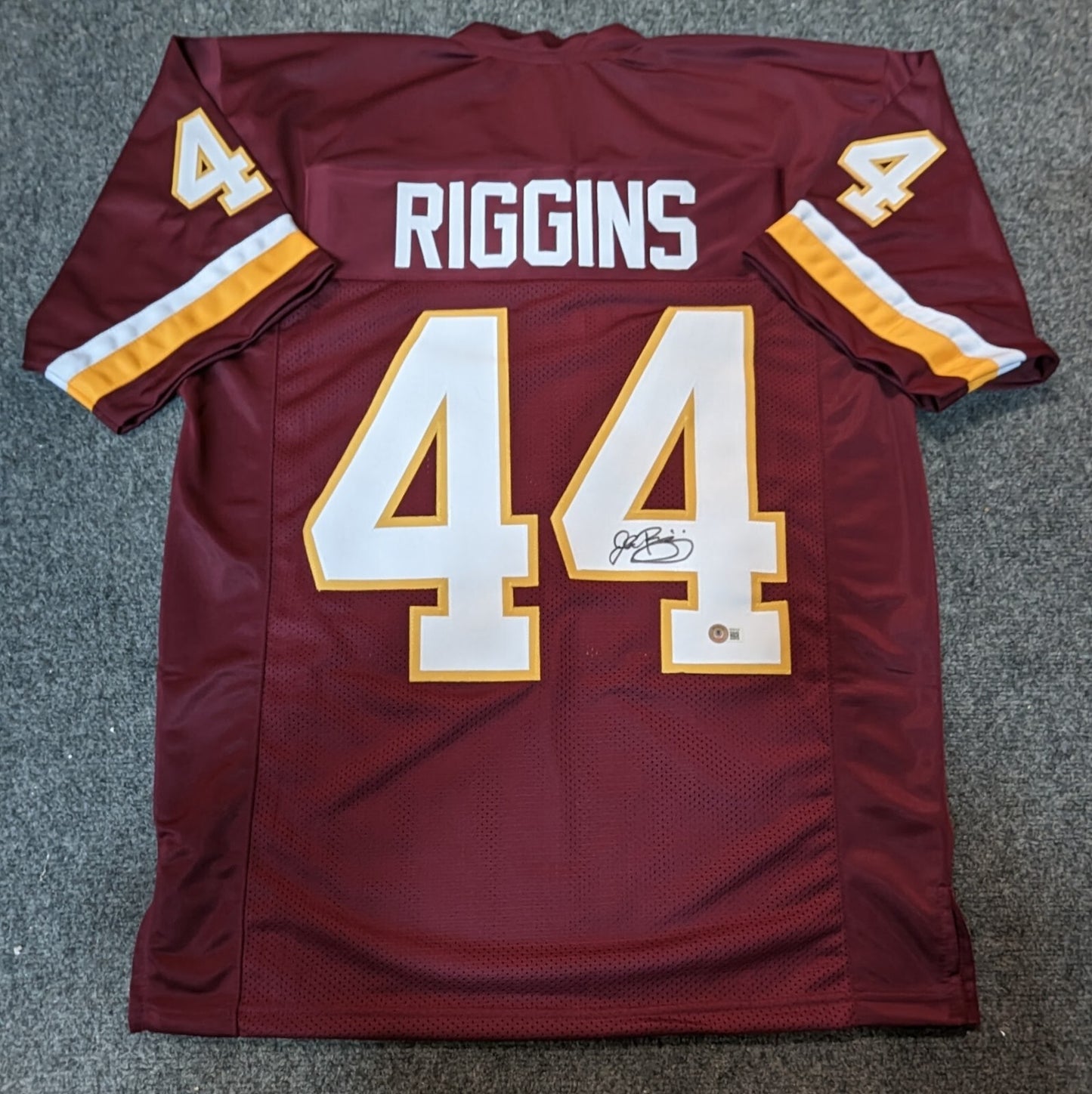 Washington Football John Riggins Autographed Signed Jersey Beckett Holo