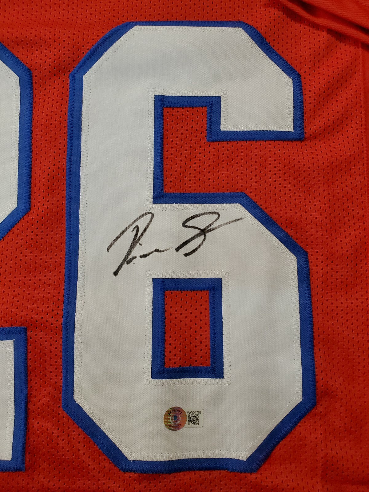 Buffalo Bills Devin Singletary Autographed Signed Jersey Beckett Coa