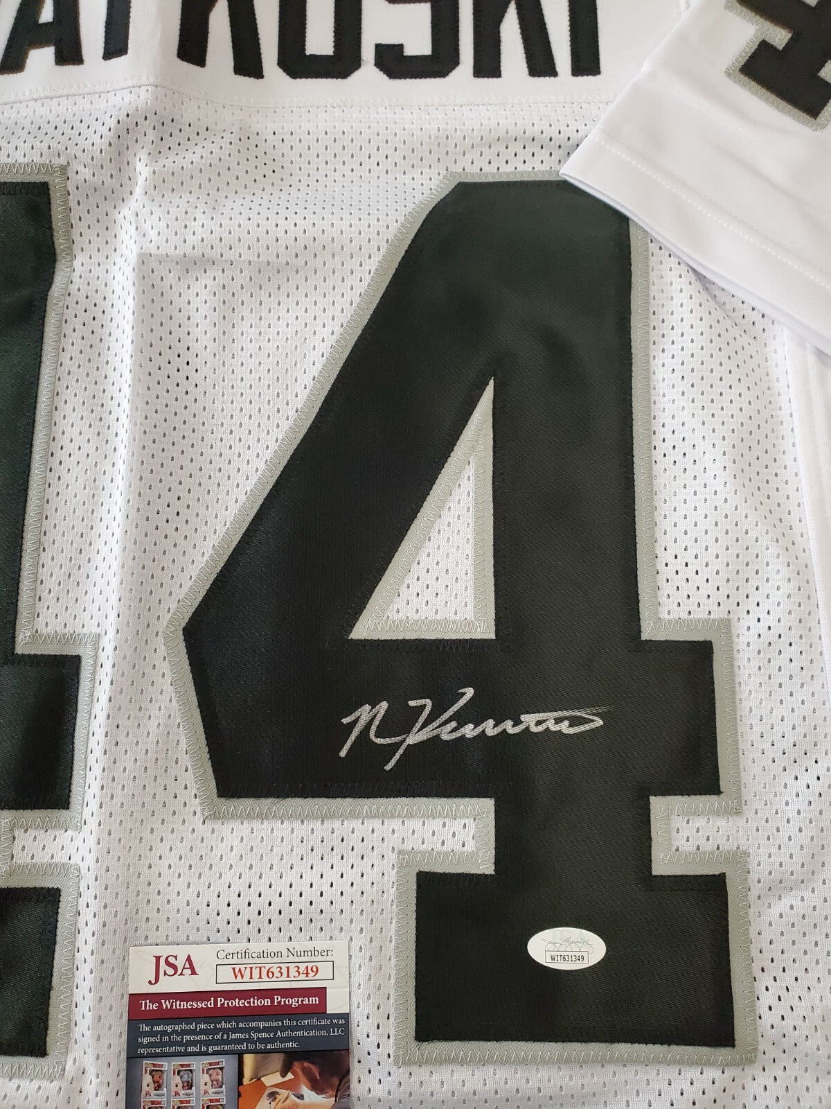 Las Vegas Raiders Nick Kwiatkoski Autographed Jersey Jsa Coa
