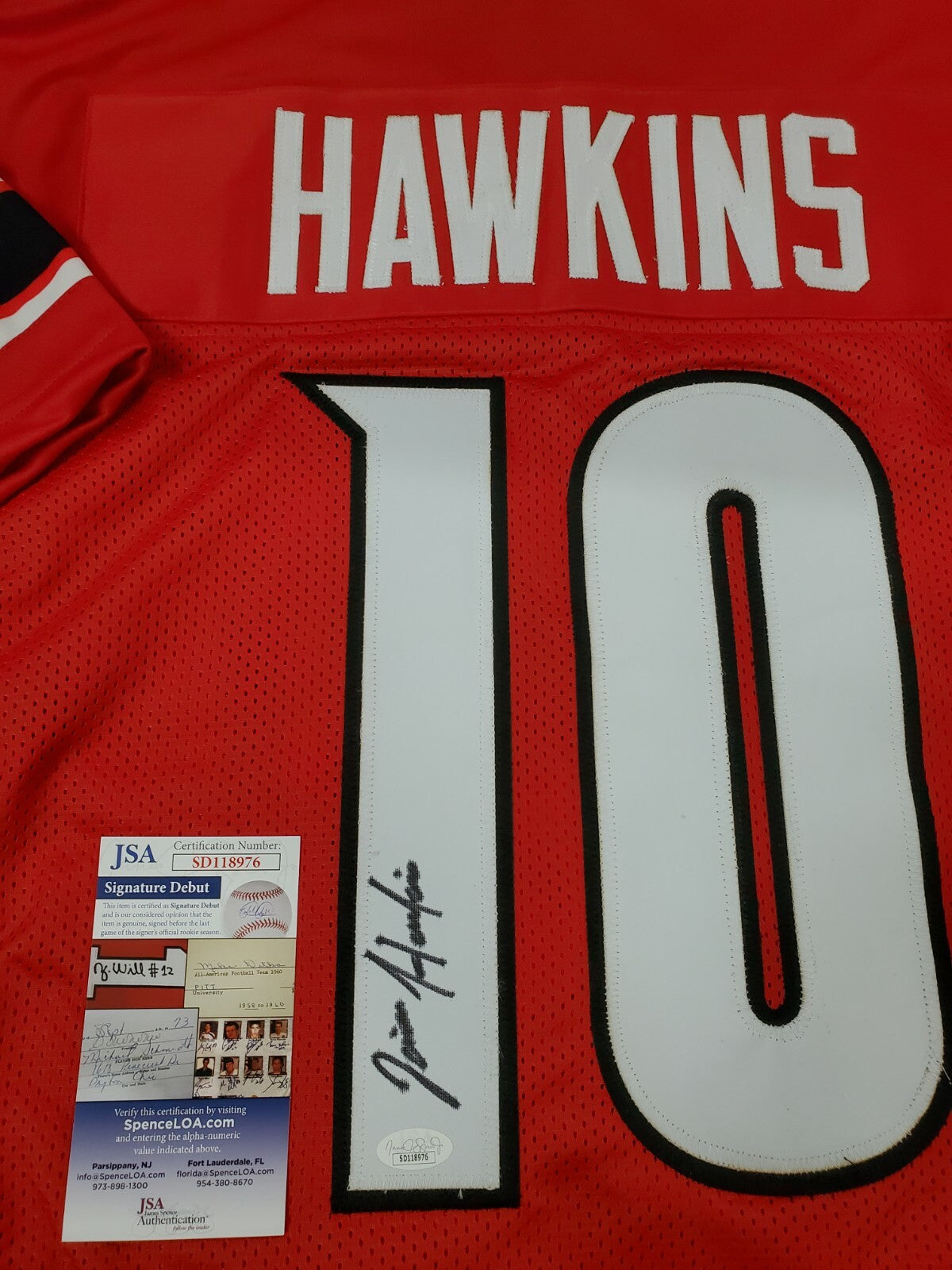 Louisville Cardinals Javian Hawkins Autographed Signed Jersey Jsa Coa