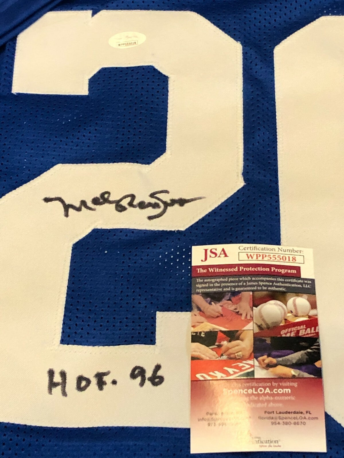 Mel Renfro Autographed Signed Inscribed Dallas Cowboys Jersey Jsa  Coa