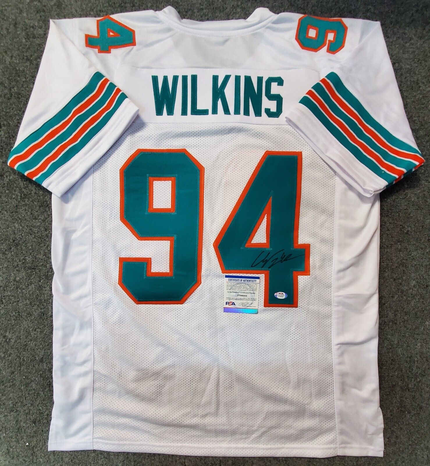 MVP Authentics Miami Dolphins Christian Wilkins Autographed Signed Jersey Psa Coa 99 sports jersey framing , jersey framing