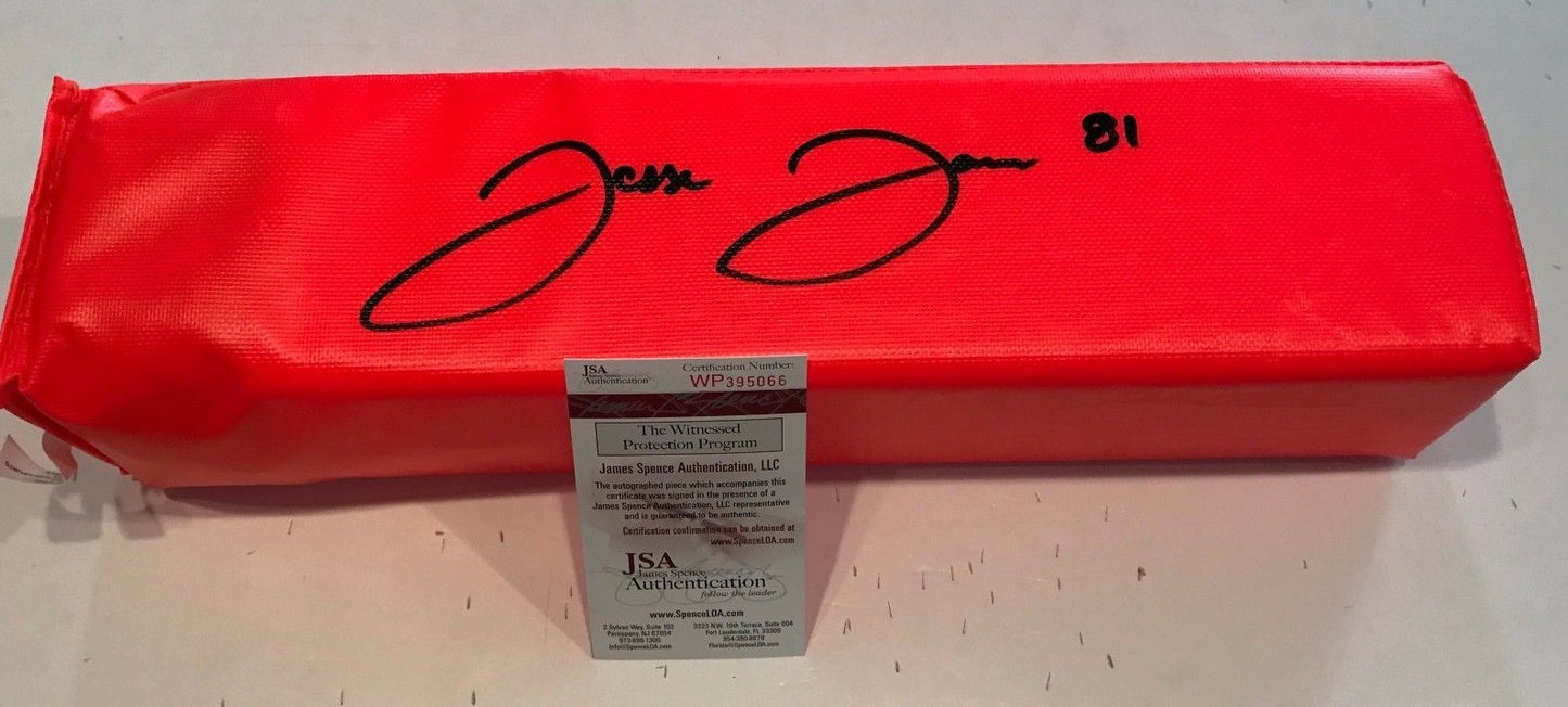 Jesse James Autographed Signed Detroit Lions End Zone Pylon Jsa Coa