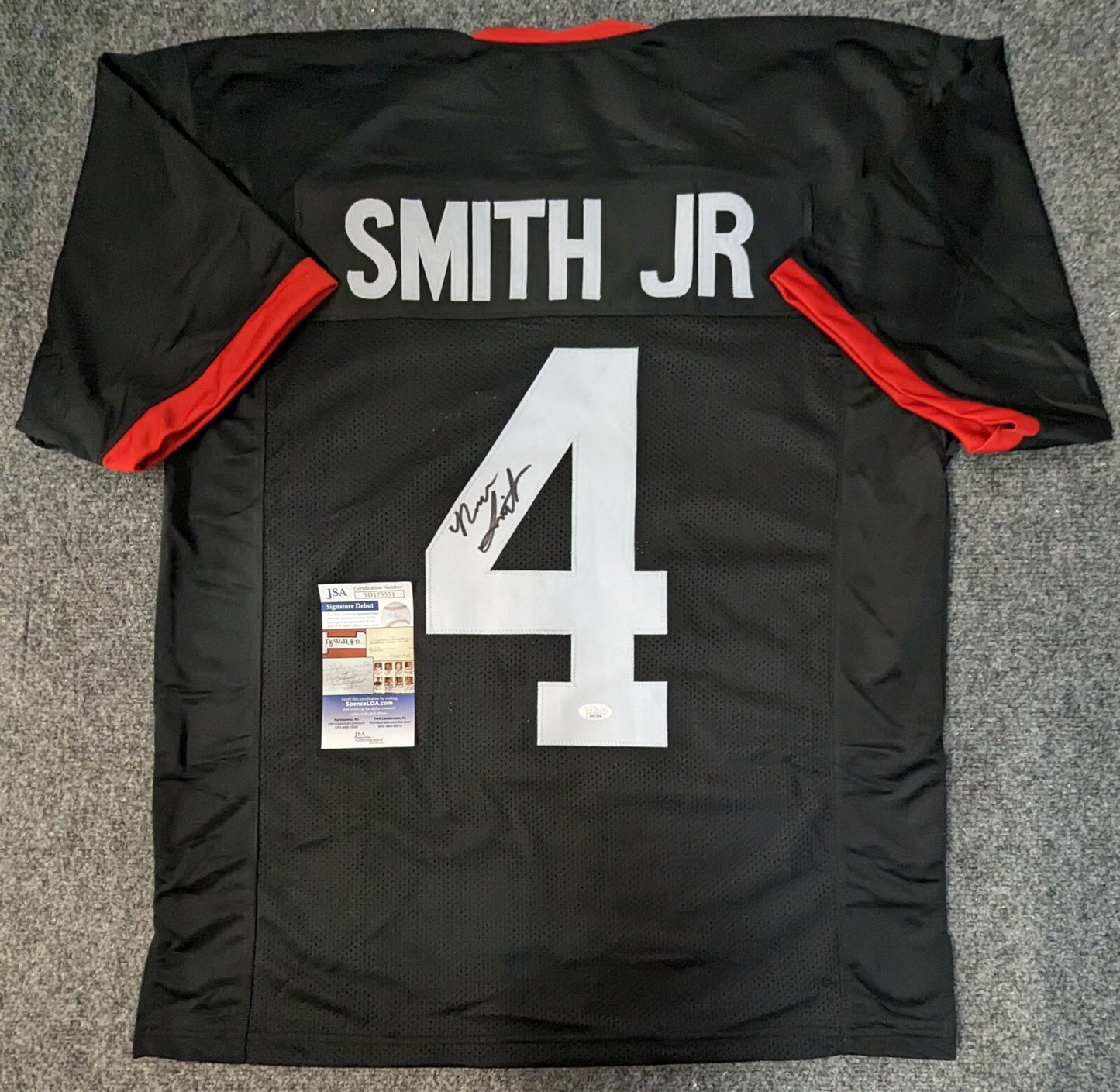 Georgia Bulldogs Nolan Smith Jr Autographed Signed Jersey Jsa Coa