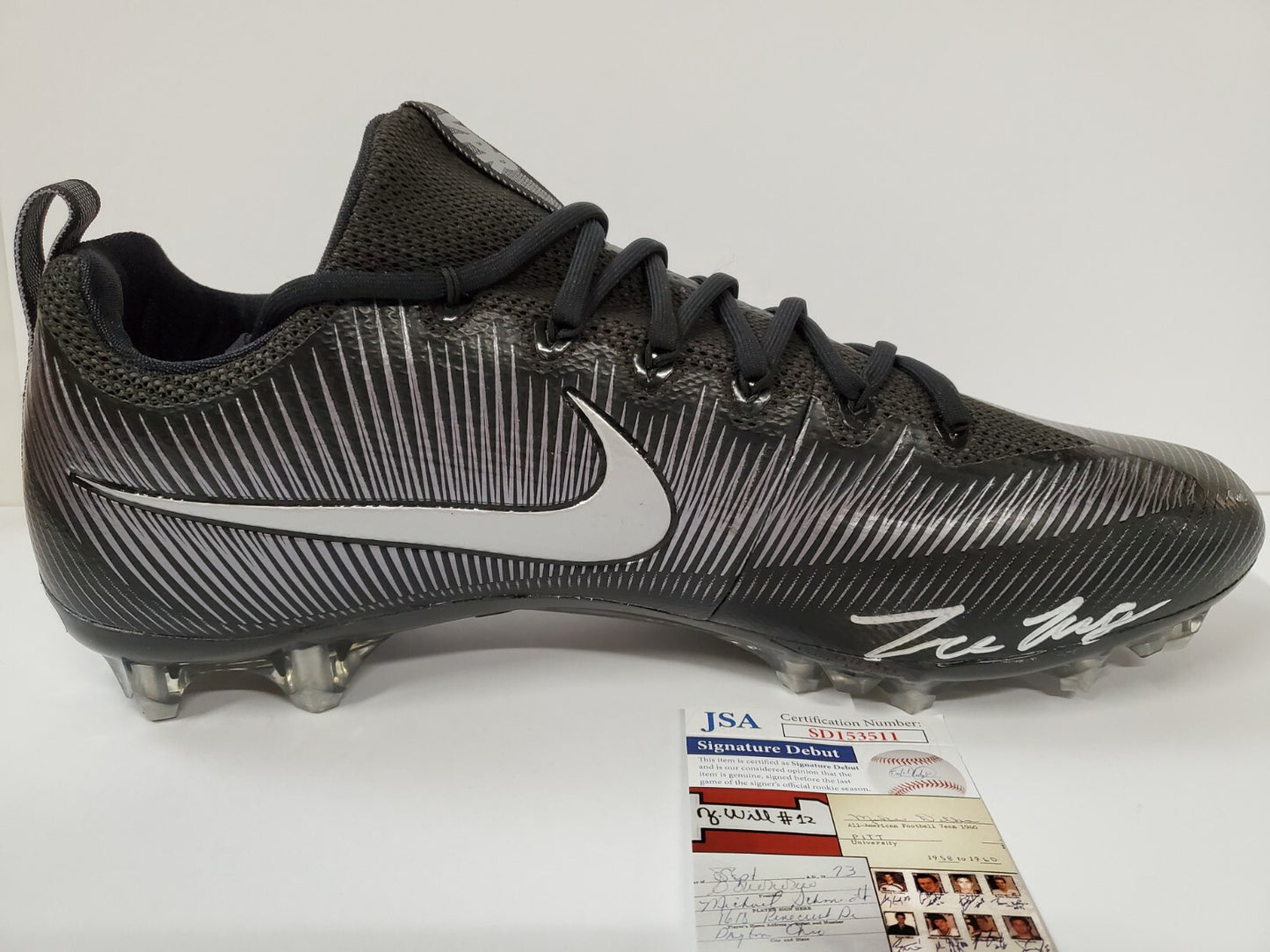 Carolina Panthers Tre'von Moehrig Autographed Signed Cleat Jsa Coa