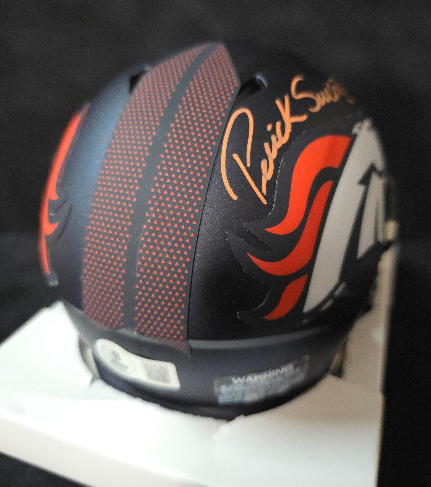 Denver Broncos Patrick Surtain Ii Signed 2024 Updated Speed Mini Helmet Jsa Coa