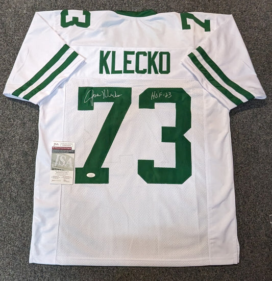 New York Jets Joe Klecko Autographed Signed Inscribed "Hof 23" Jersey Jsa Coa