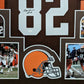 Framed Cleveland Browns Ozzie Newsome Autographed Inscribed Jersey Jsa Coa