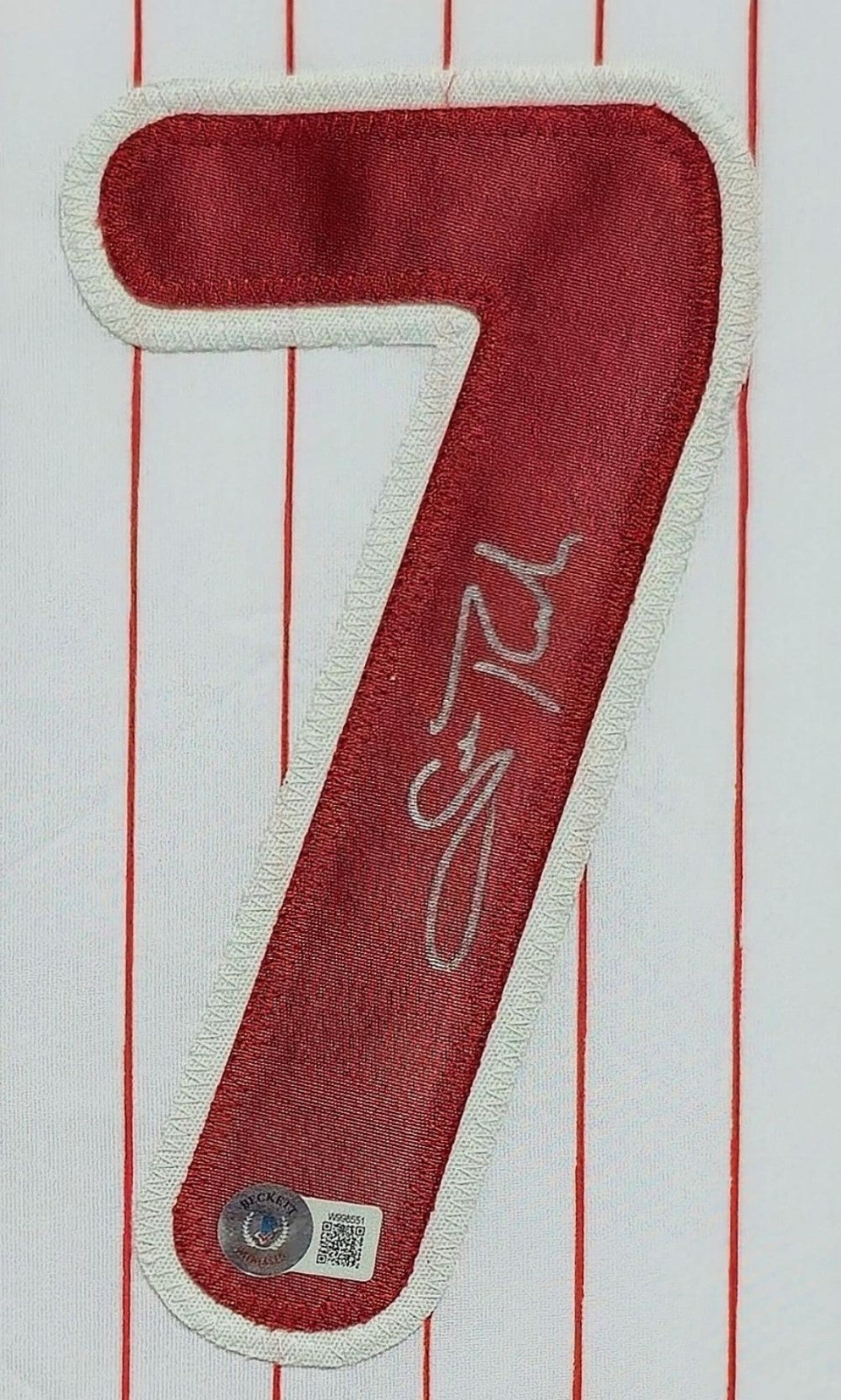 Framed Philadelphia Phillies Scott Rolen Autographed Signed Jersey Beckett Holo