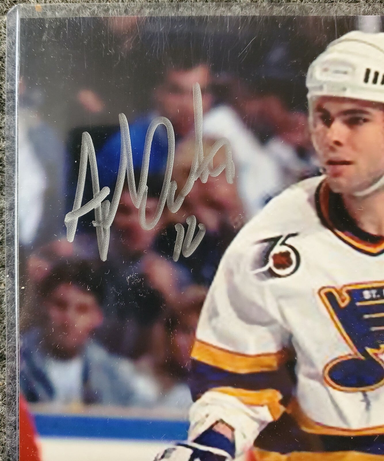Adam Oates Autographed Signed St. Louis Blues 8X10 Photo Jsa Coa