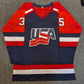 Mike Richter Autographed Signed Usa Hockey Jersey Jsa Coa