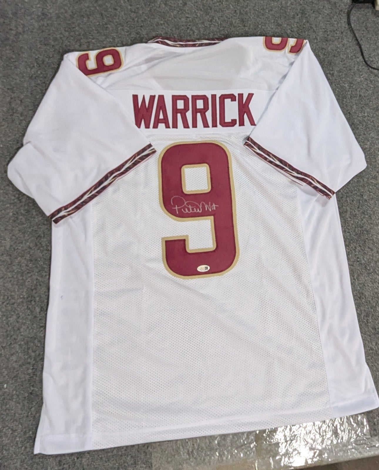 Florida State Seminoles Peter Warrick Autographed Signed Jersey Jsa Coa