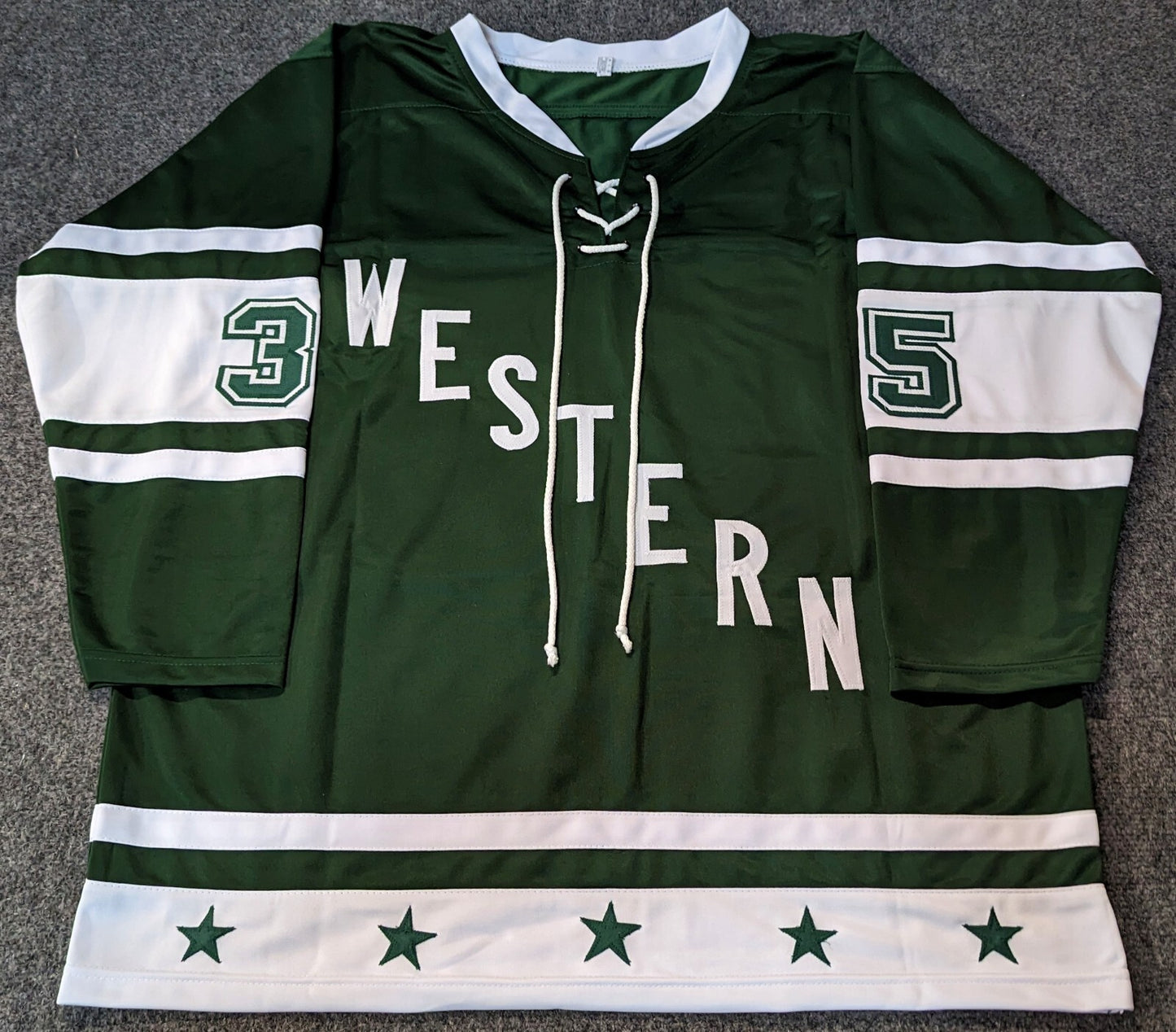 Western All Stars Marty Turco Autographed Signed Jersey Jsa Coa