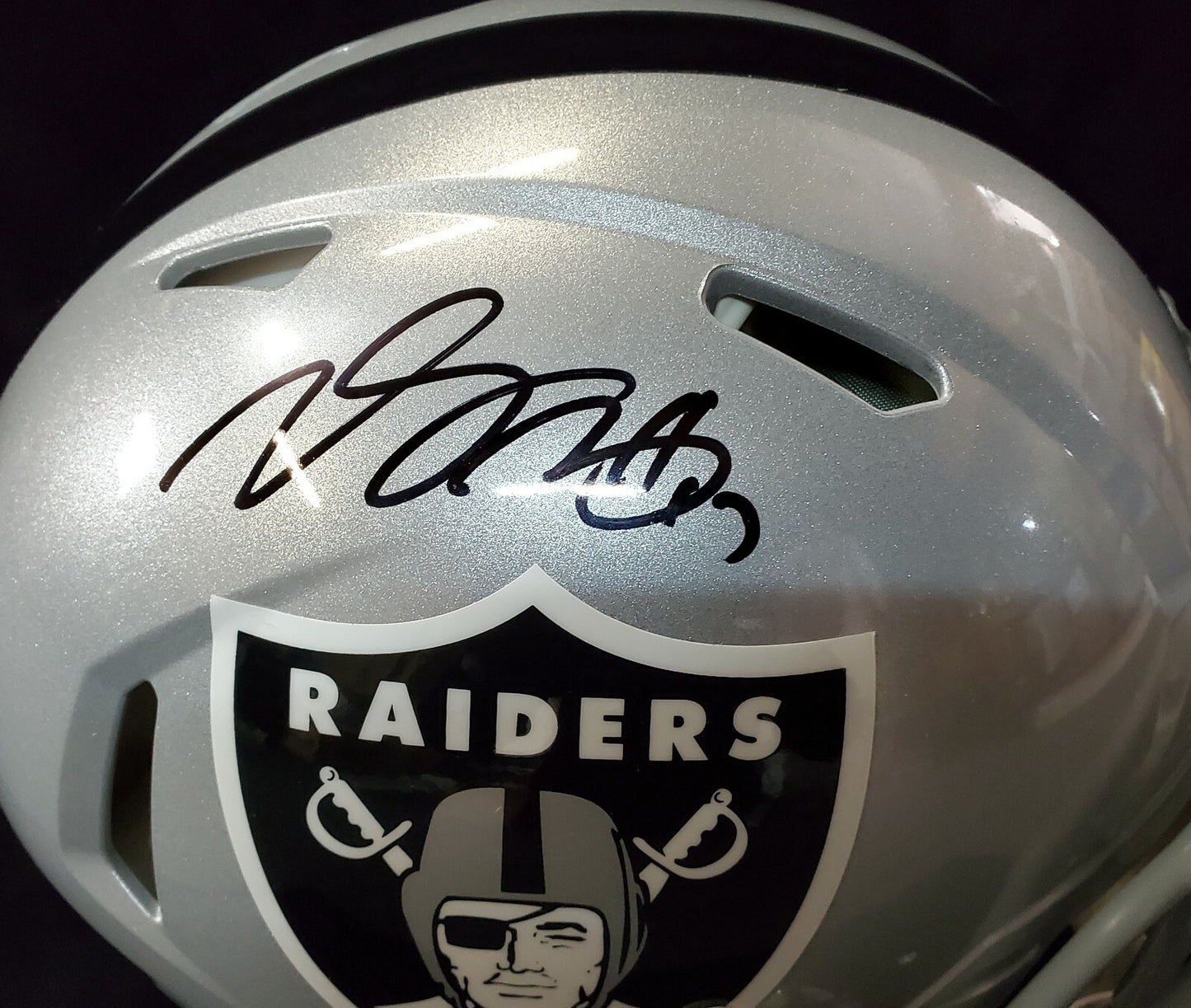 Las Vegas Raiders Davante Adams Signed Full Size Speed Authentic Helmet Jsa Coa