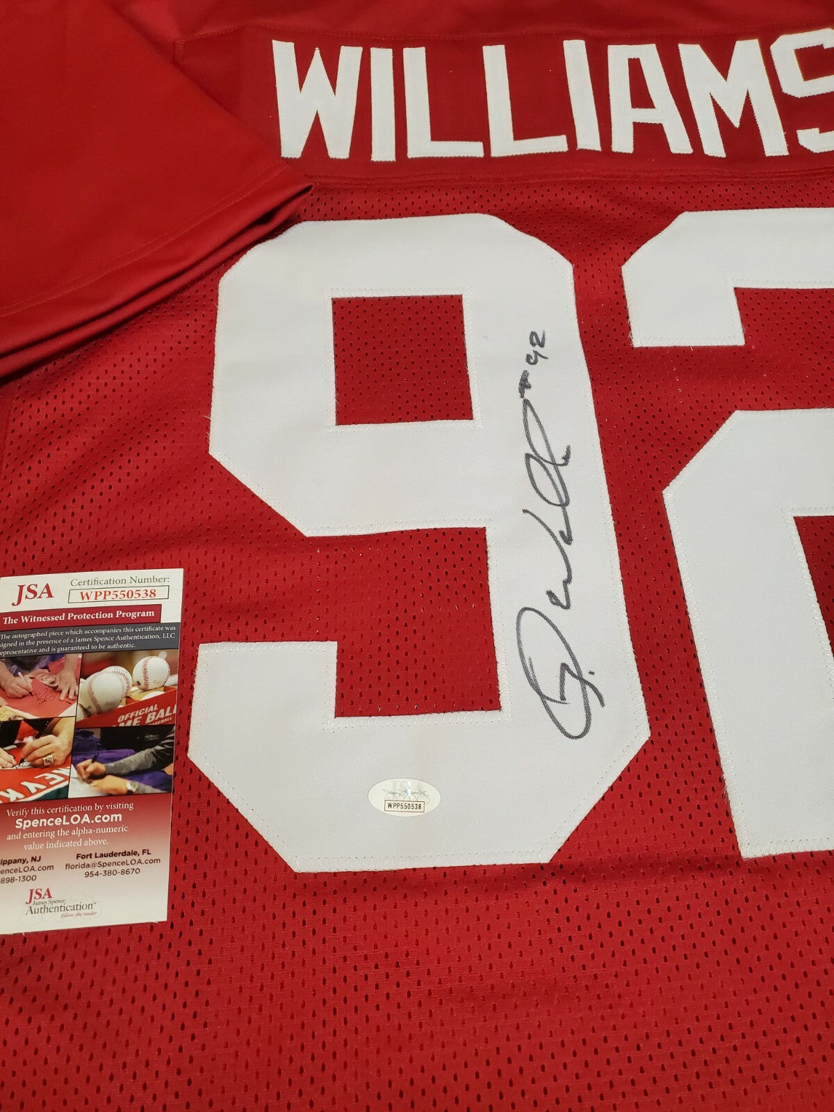Alabama Crimson Tide Quinnen Williams Autographed Signed Jersey Jsa Coa