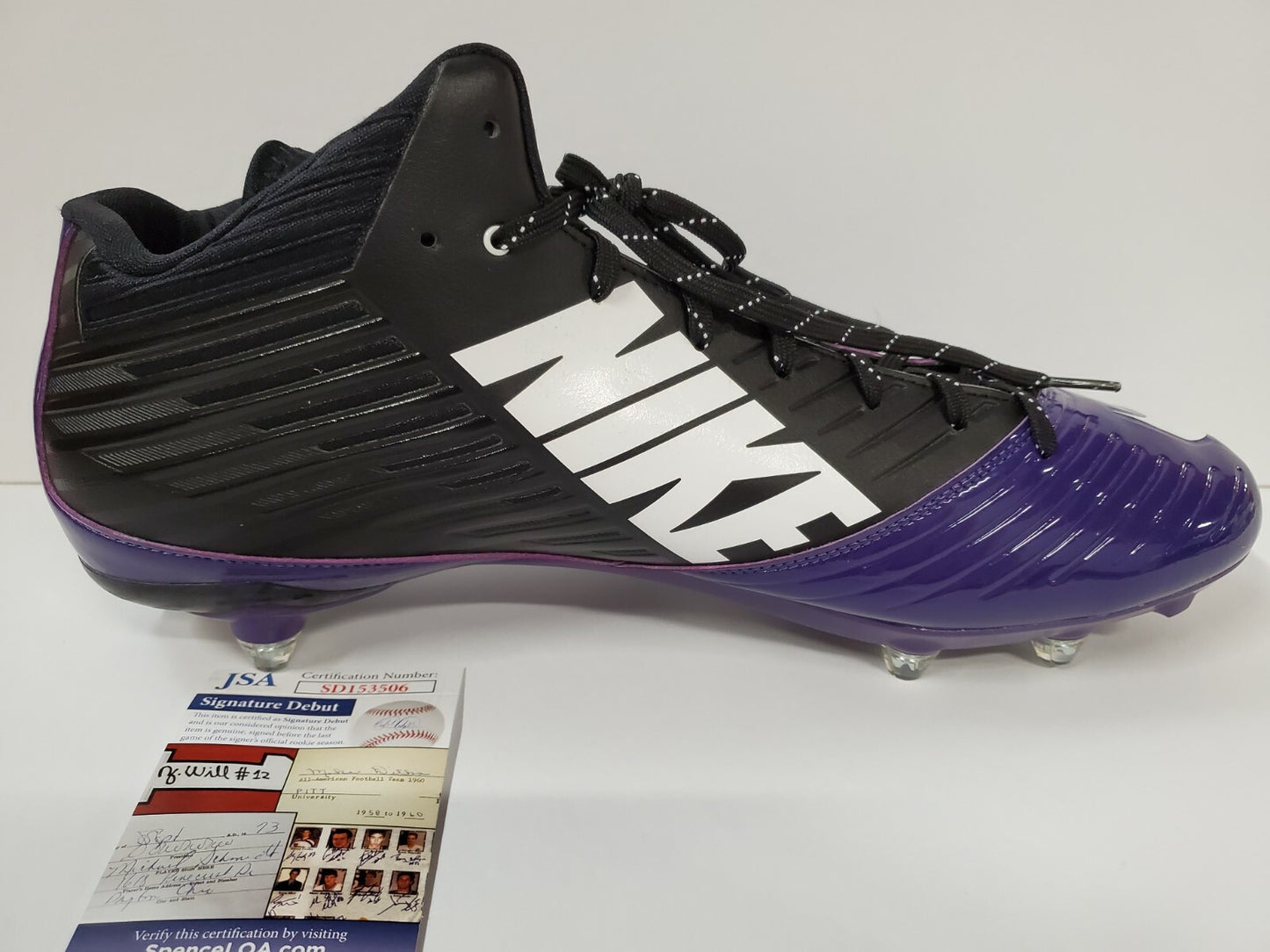 Tcu Horned Frogs Tre'von Moehrig Autographed Cleat Jsa Coa