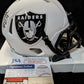 Las Vegas Raiders Chris Smith Autographed Signed Lunar Mini Helmet Jsa Coa Sil