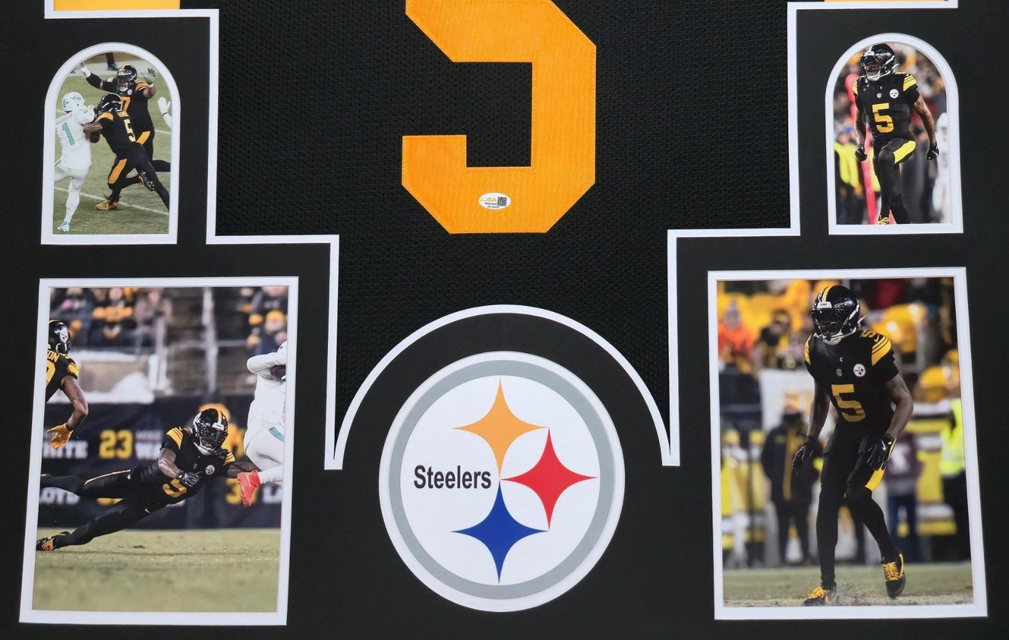 Framed Pittsburgh Steelers Jalen Ramsey Autographed Signed Jersey Jsa Holo
