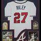 Framed Atlanta Braves Austin Riley Autographed Jersey Beckett Hologram