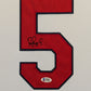 Framed In Suede St Louis Cardinals Albert Pujols Autographed Jersey Beckett Holo