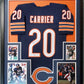 Framed Chicago Bears Mark Carrier Autographed Signed Jersey Beckett Coa