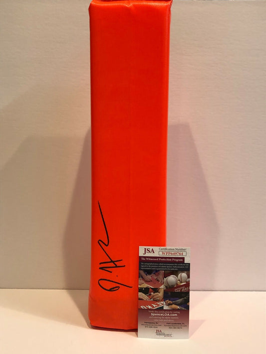 Denver Broncos Daesean Hamilton Autographed Signed End Zone Pylon Jsa Coa