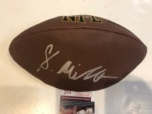 Philadelphia Eagles Shareef Miller Autographed Signed Nfl Football Jsa Coa