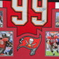 Framed Tampa Bay Buccaneers Warren Sapp Autographed Signed Jersey Beckett Holo