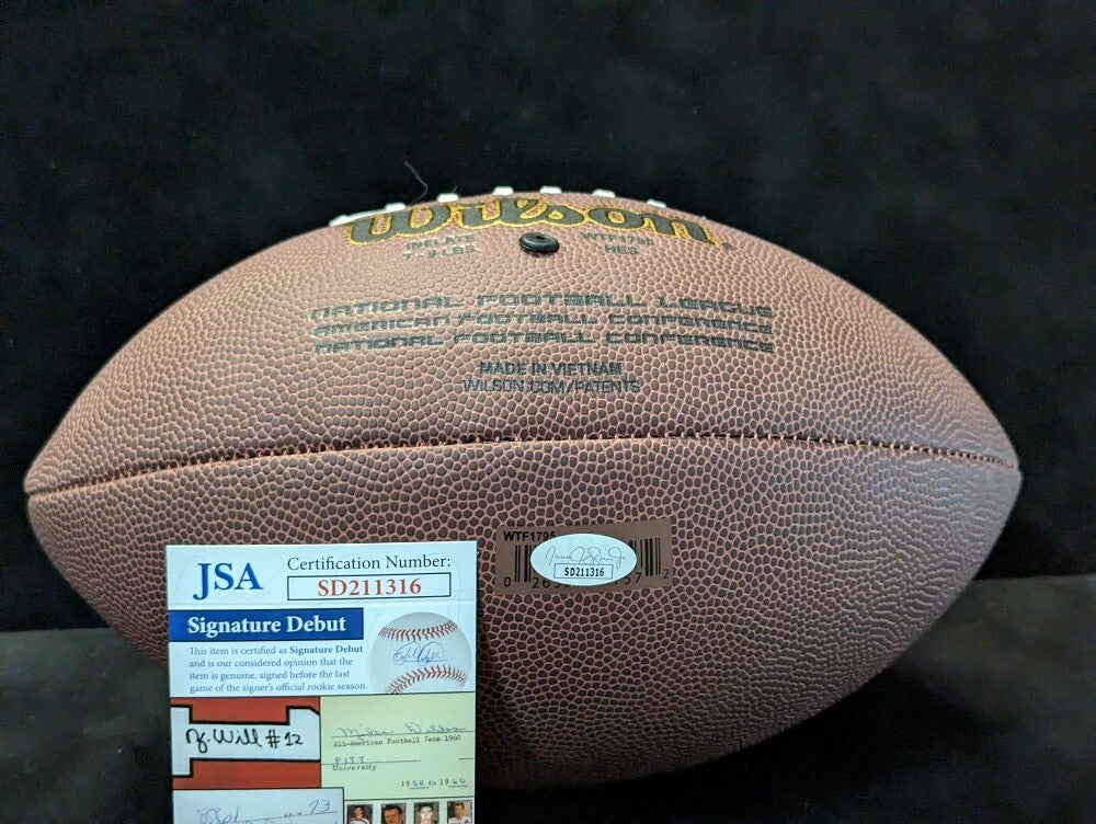 Pittsburgh Steelers Joey Porter Jr Signed Nfl Football Jsa Coa