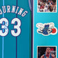 Framed Charlotte Hornets Alonzo Mourning Signed Jersey Jsa Coa