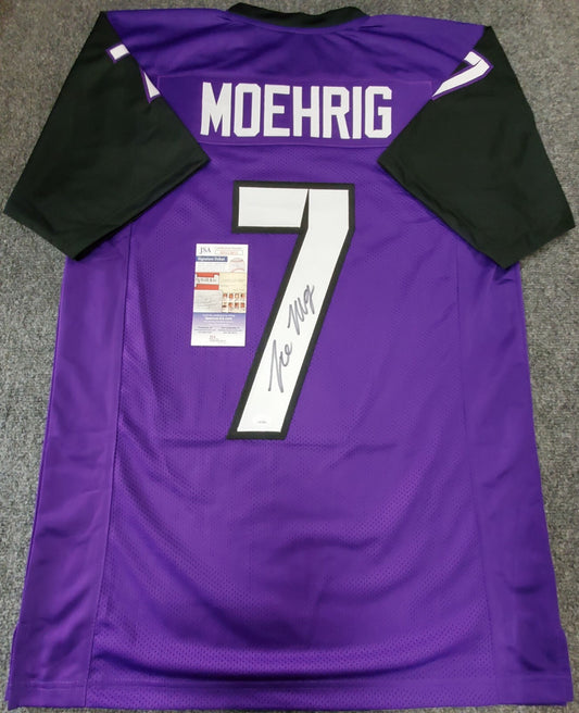 Tcu Horned Frogs Tre'von Moehrig Autographed Signed Jersey Jsa Coa