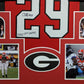 Framed Georgia Bulldogs Chris Smith Autographed Signed Inscribed Jersey Jsa Coa