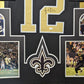 Framed New Orleans Saints Marques Colston Autographed Signed Jersey Jsa Coa