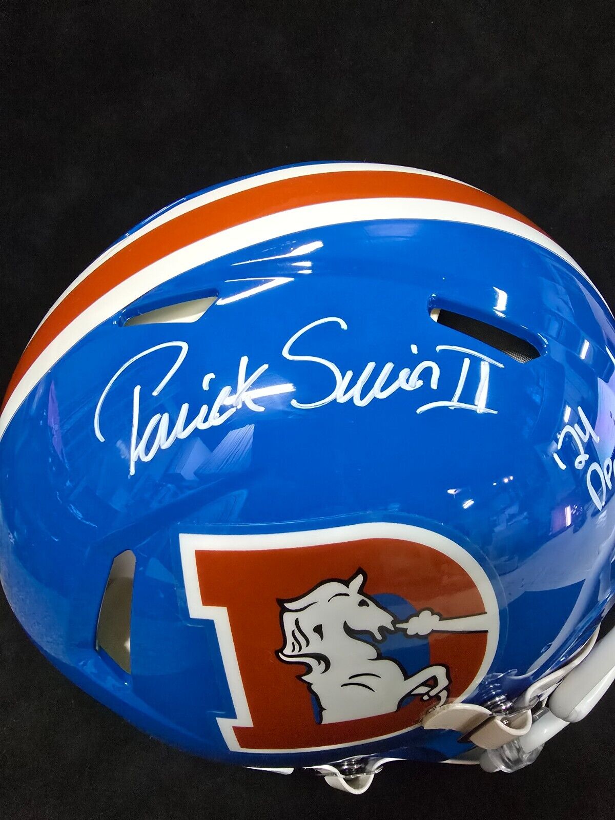 Denver Broncos Pat Surtain Ii Signed Insc Authentic Full Size Helmet Beckett